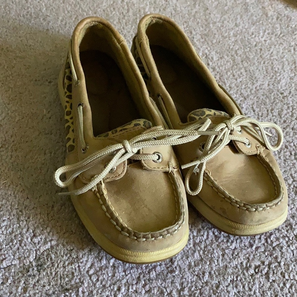 Cheetah print Sperrys